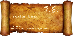 Trexler Emma névjegykártya