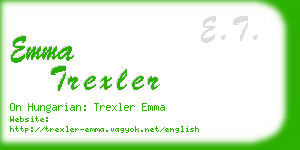 emma trexler business card